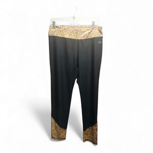 NYL Women's Leopard Print Activewear Leggings - Size XL - JC 279